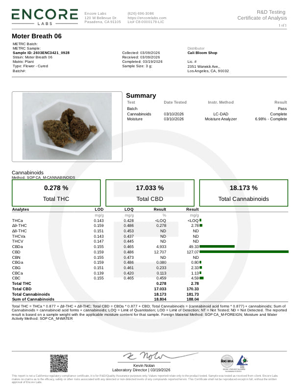 Moter Breath 06 - $60/oz